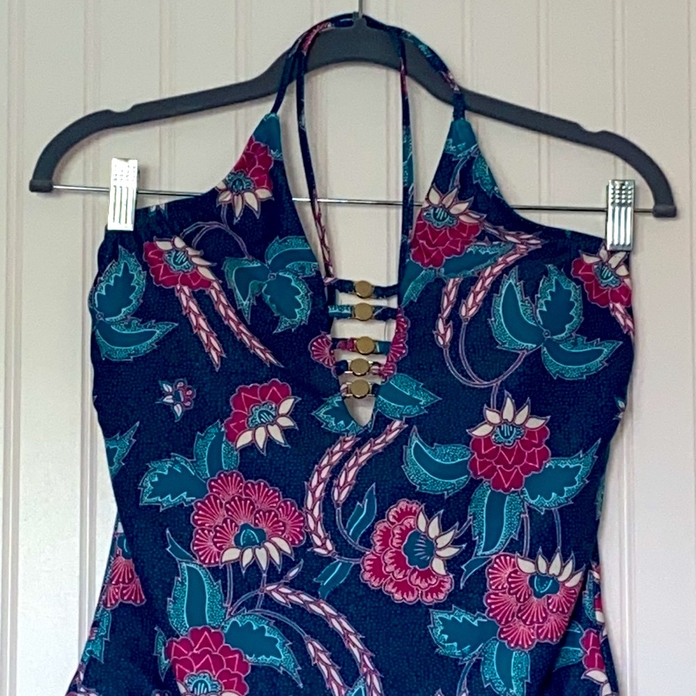 Playa Swim Blue Swimsuit Size 8-10 - Picture 2 of 4